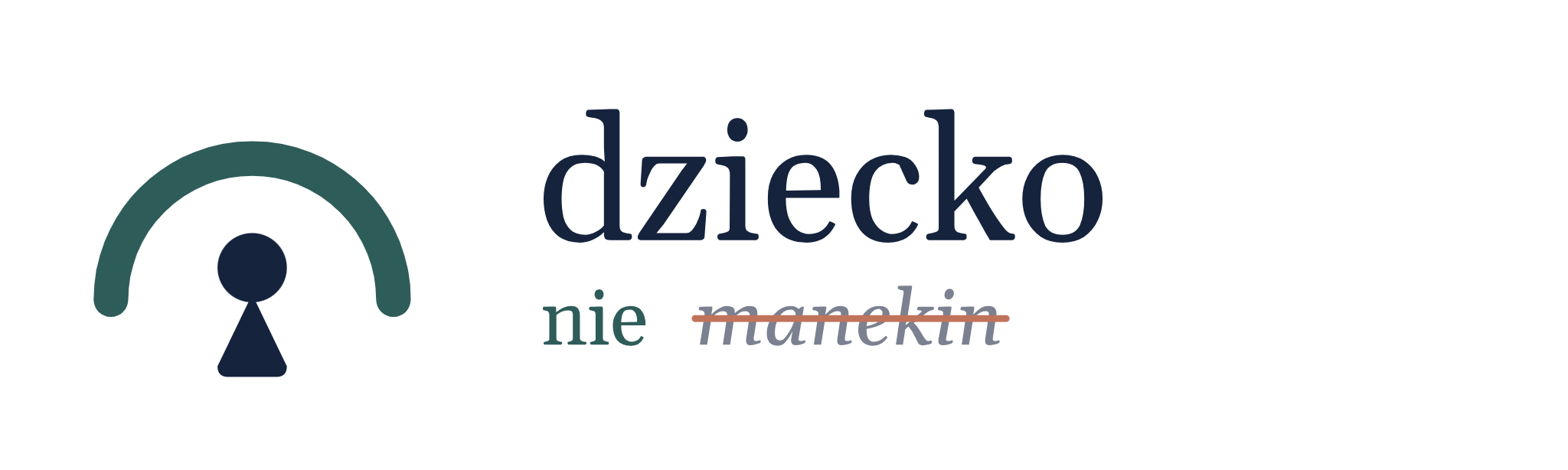 Dziecko nie manekin - logo fundacji